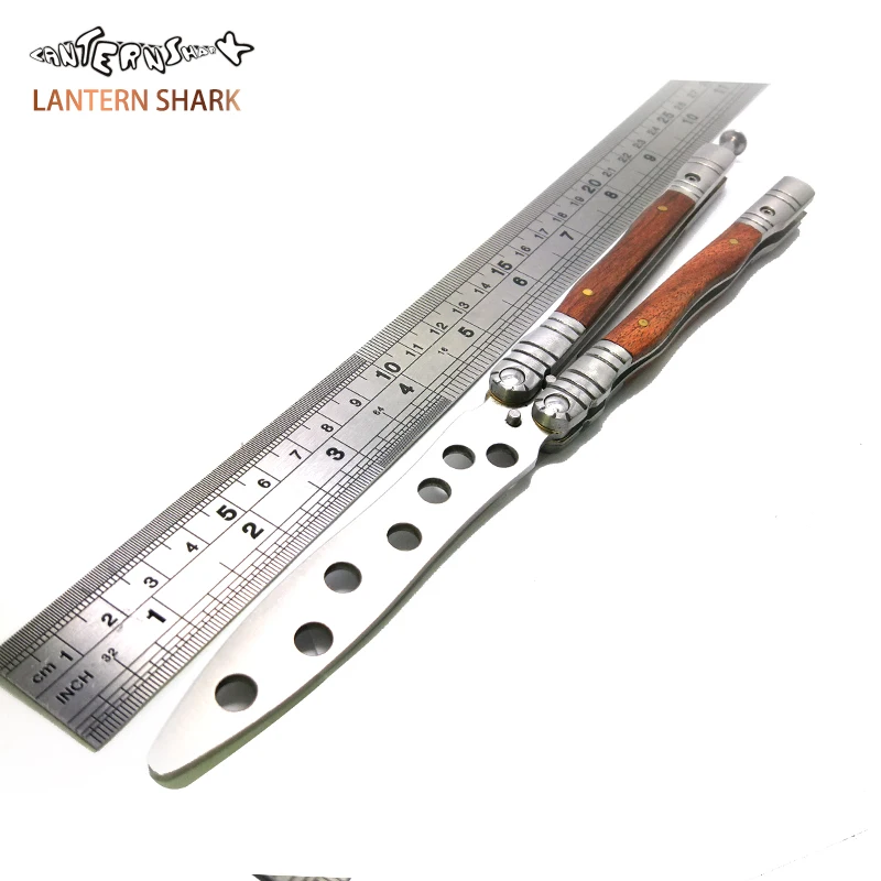 Cs Go деревянный нож с бабочками тренировочный складной титановым покрытием