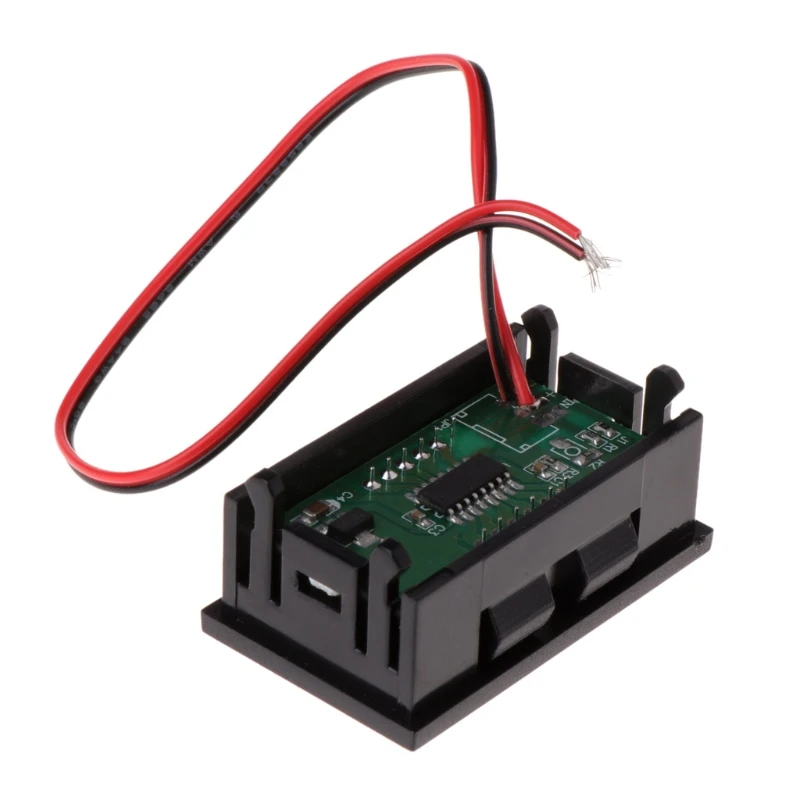 

DC 4.5V-30V Digital Voltmeter 0.56" LED 2-Wires Voltage Volt Meter Panel Gauge
