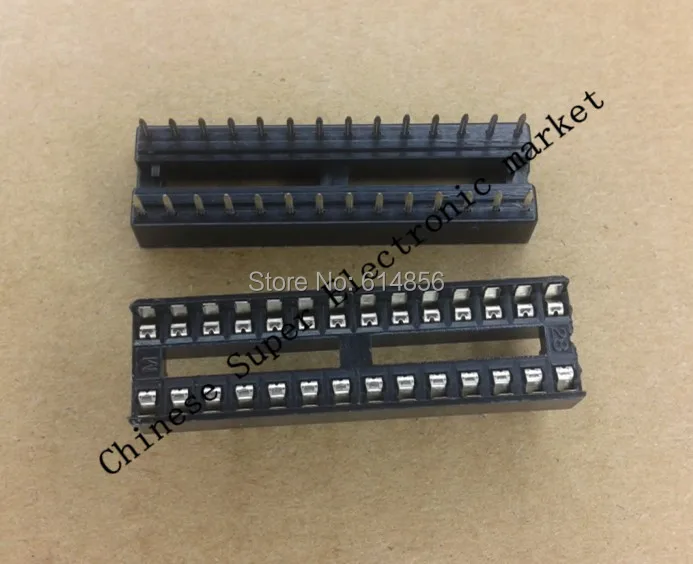 10 шт. 28 Pin DIP SIP IC розетки адаптер паяного типа узкий|socket cap|adaptor flangesocket valve |