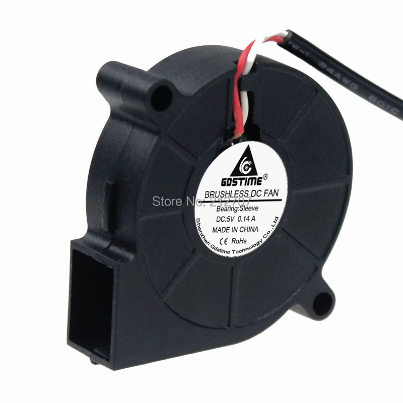 10 шт. Gdstime маленький 5015S 5 в USB 50 мм x 15 турбо бесщеточный DC вентилятор охлаждения|blower