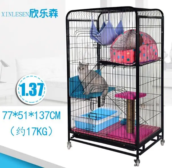 30% LK1612 eco-friendly Paited металлическая клетка для животных 2/3/4 слоя большое пространство будка домашних животных Многослойные ПЭТ вилла простая установка