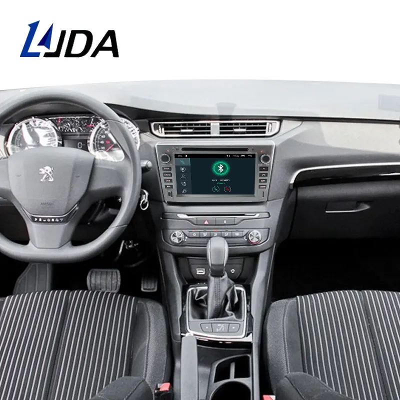 Автомобильный радиоприемник DSP Carplay 2 Din Android 10 0 для PEUGEOT 408 308 WIFI мультимедийный