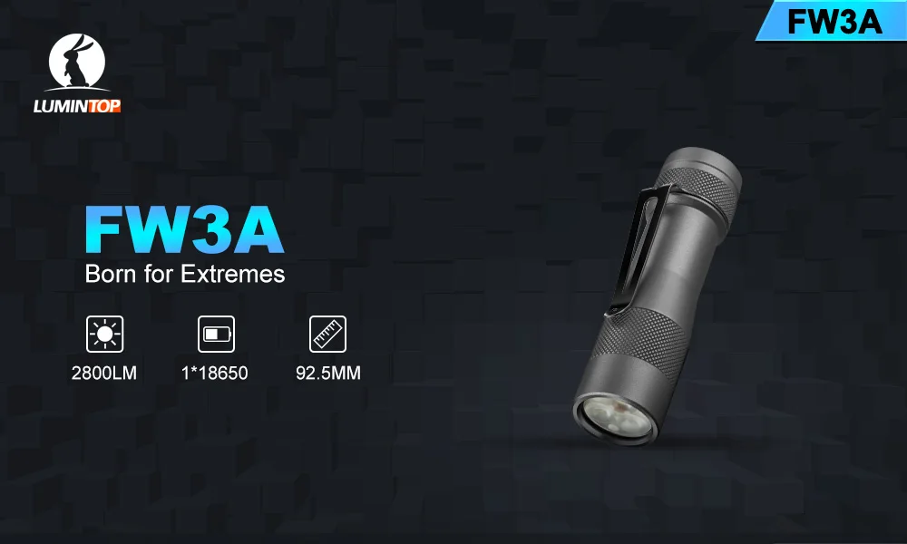 LUMINTOP FW3A XPL HI 2800LM UI EDC флэш-светильник EDC светодиодный светильник-вспышка мини светодиодный светильник-брелок мини портативный фонарь для кемпинга и охоты