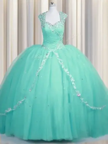 ANGELSBRIDEP бальное платье Vestido De Quinceanera 2021 блестящие бусины Тюль Длина до пола милое 16