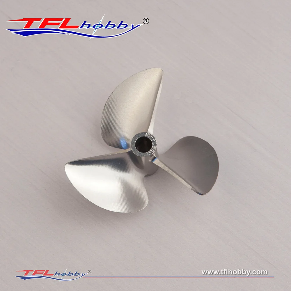 

TFL Genuine Parts! Three-Bladed Propeller O-Series CNC 1.4 Dia=6.35mmThread pitch Dia 58mm-70mm Aluminium Propeller for RC boat