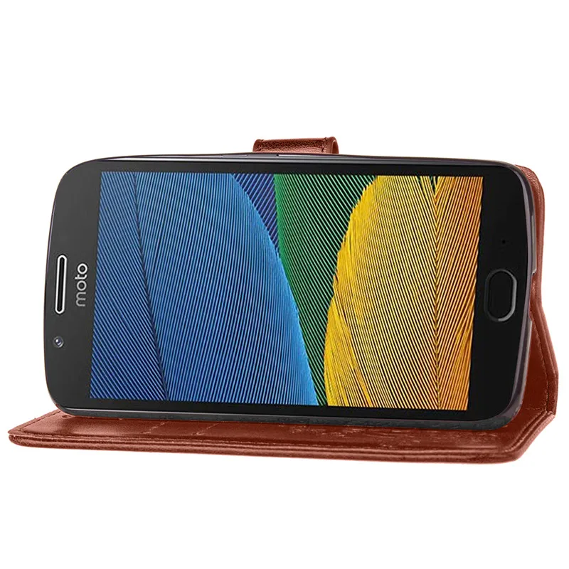 Счастливый клевер дизайн PU кожаный бумажник чехол для Motorola Moto G5 кошелек телефона