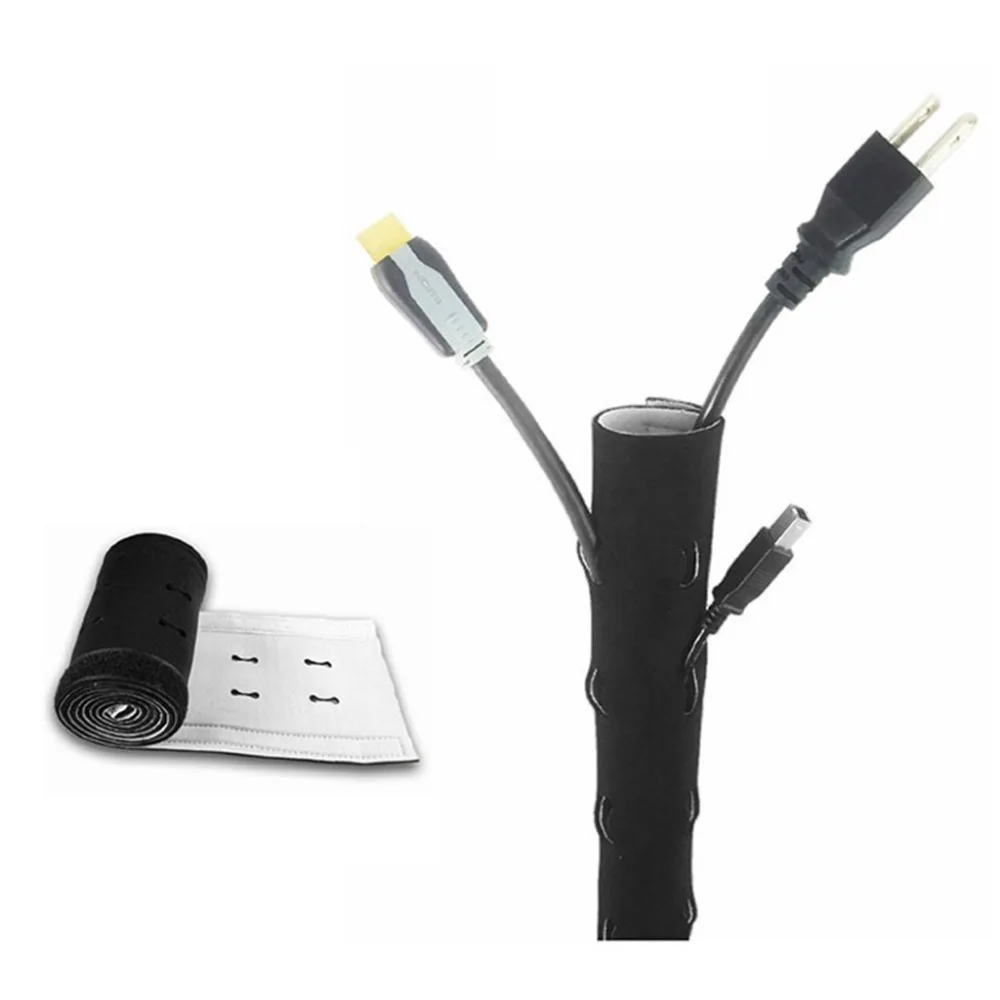 125 см сумка Органайзер из неопрена для управления кабелем ТВ телефона|neoprene cable