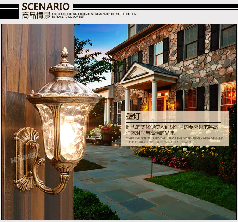 Модный садовый светильник, настенный светильник, водонепроницаемый светильник, уличный светильник s, ландшафтный светильник, наружная колонна, лампа с высоким полюсом