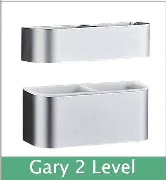 GRAY 2 LEVEL Черный портативный настенный зонтик стойка сплошной цвет зонтик стойка-держатель для хранения для дома и офиса зонтик держатель - Цвет: GRAY 2 LEVEL