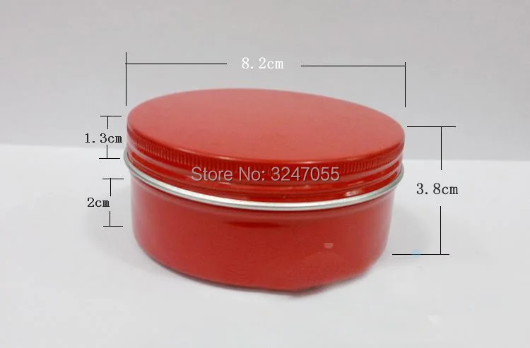 150G 30pcs50pcs красный круглая пустая алюминиевая баночка для крема DIY иных