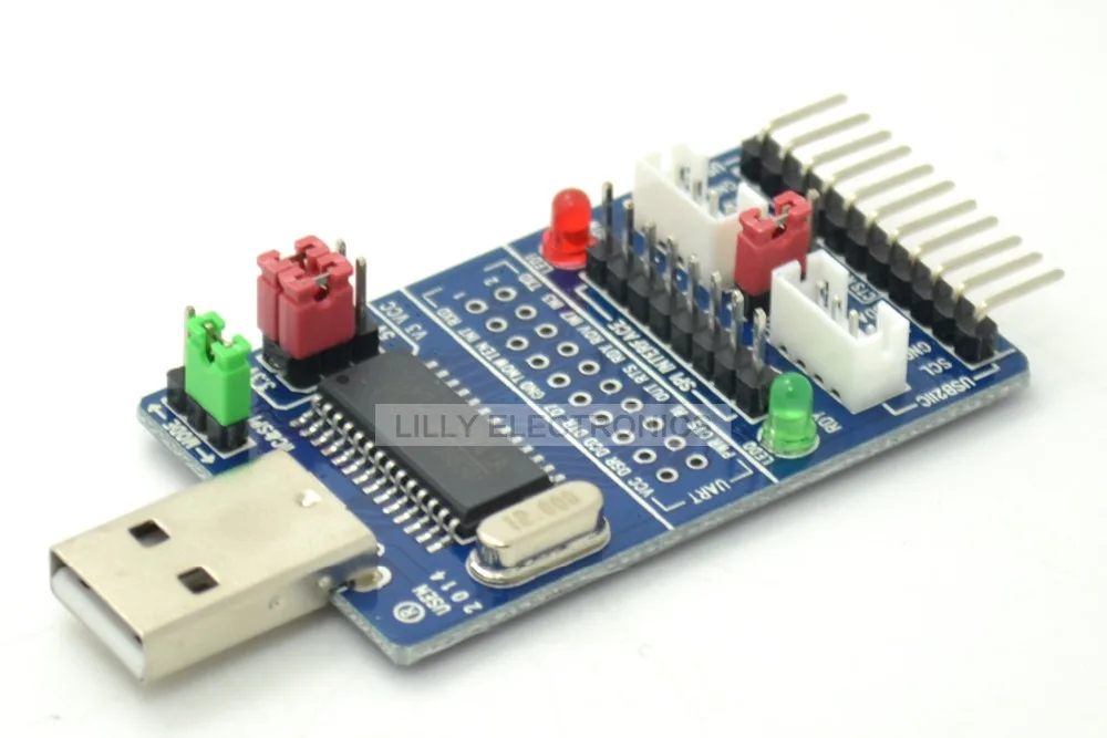 Серийный адаптер Все в 1 с USB на SPI/I2C/IIC/UART/TTL/ISP | Инструменты