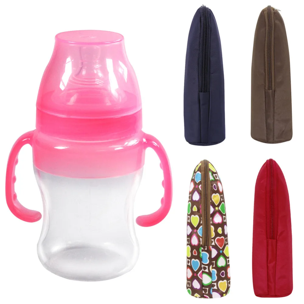 Baby Water Milk Warmers Bottle Holder Bags Portable 350ml Feeding Insulation Bag Stroller Hanging Accesso |