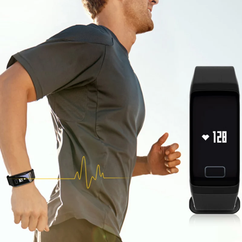Imosi фитнес трекер Браслет монитор сердечного ритма умный F1 Smartbracelet кровяное