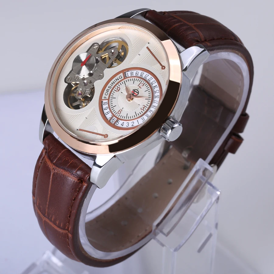 Часы наручные FORSINING Мужские автоматические брендовые роскошные механические в