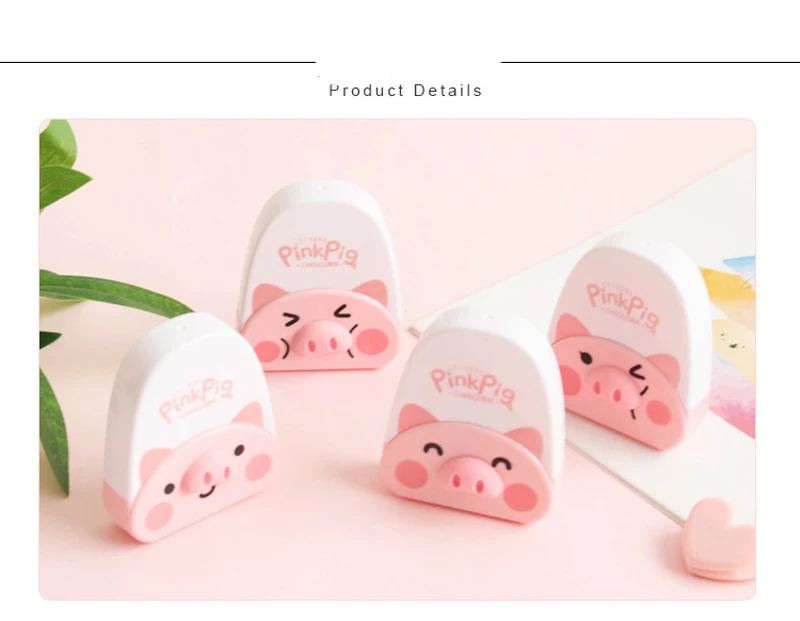 Мини Милая Корректирующая лента с розовой Свинкой Kawaii канцелярский корректор студенческие Детские подарки школьные офисные принадлежности 6 м* 5 мм