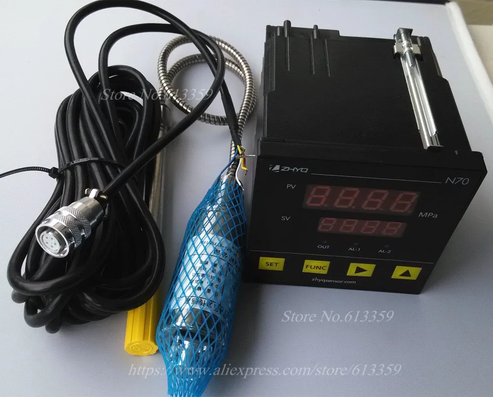 ZHYQ PT124G-121 расплава высокой температуры датчики давления для пластика экструдер 5 контактов и индикатор N70/N80/N90 220VAC выход 2 мВ/в