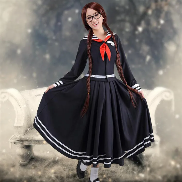 Игра Danganronpa косплей аниме Dangan Ronpa 2 костюм Fukawa Touko JK школьная форма женская одежда косплей костюм и парик