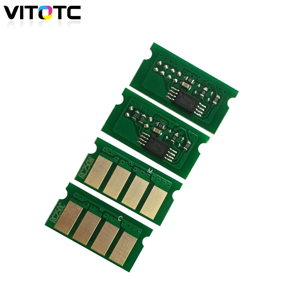 4 шт. тонер картридж чип совместимый для Ricoh Aficio SP C250 C250dn C260 C260dnw C261sf SPC260DNW SPC261SF
