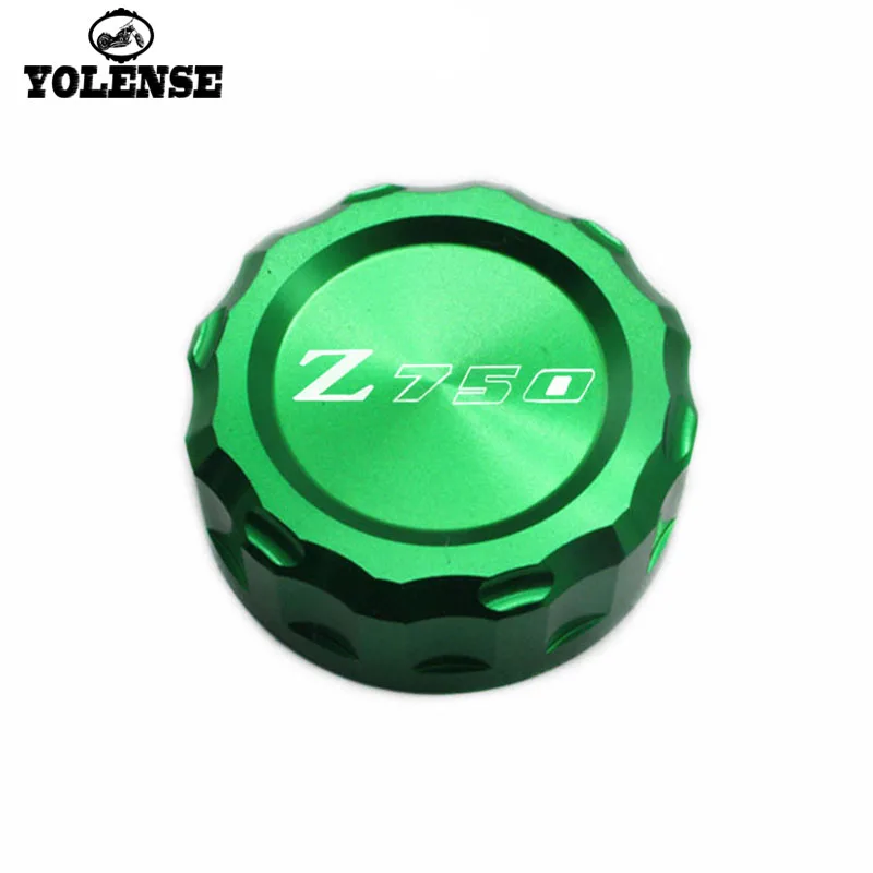 Для Kawasaki Z750 Z 750 2007- 2008 2009 2010 2011 2012 Аксессуары для мотоциклов с ЧПУ Алюминий задний тормоз Крышка Резервуара шапки - Цвет: Green