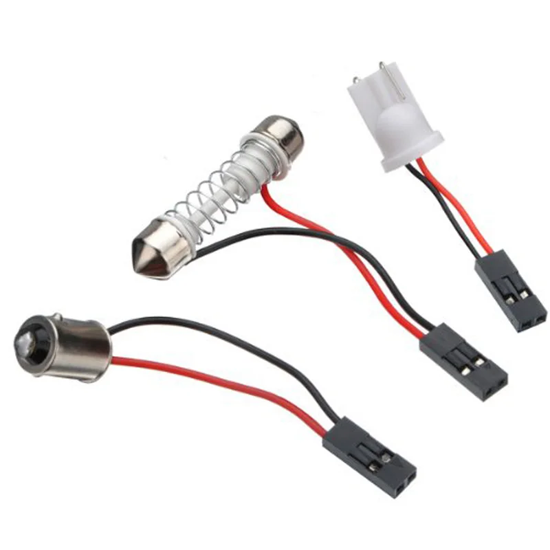1/2 комплект T10 BA9S фестон-адаптер 24 SMD 5050 светодиодный свет авто панель для чтения