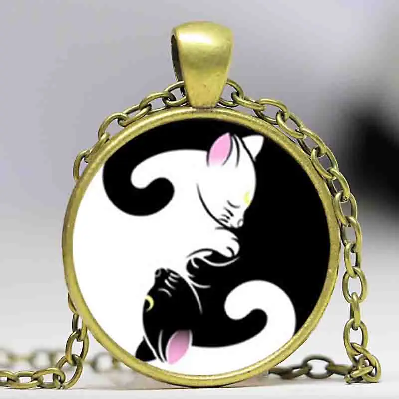 Новый Стекло купол Цепочки и ожерелья Сейлор Мун-Луна Артемис вдохновил Инь