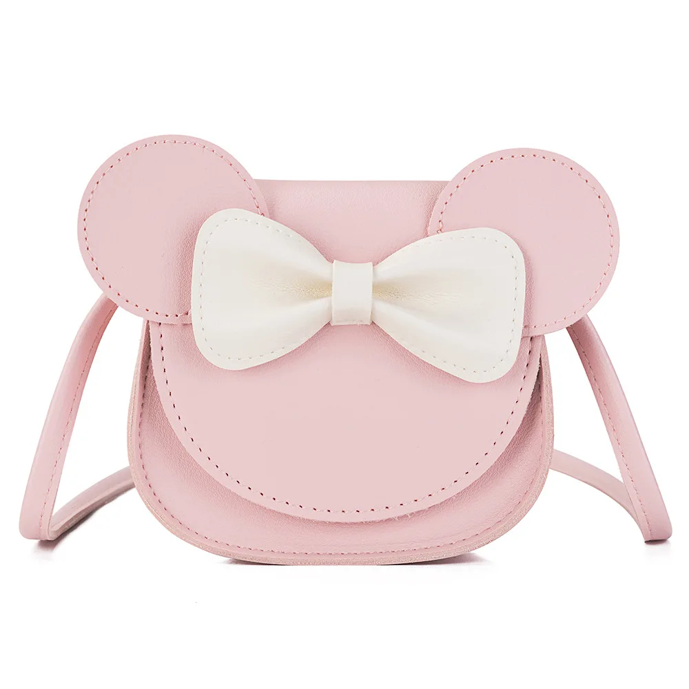 Кошелек для девочек, сумочка для детей, маленький кошелек, сумка с милой мышкой и бантом, Детская сумка для денег, Детская сумка на плечо, кошельки для мелочи