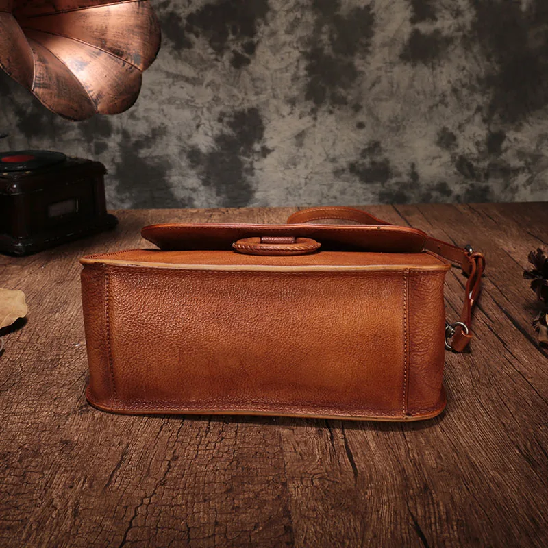 AETOO The first layer of leather handbags small square bag casual women portable oblique cross package hand pack | Багаж и сумки