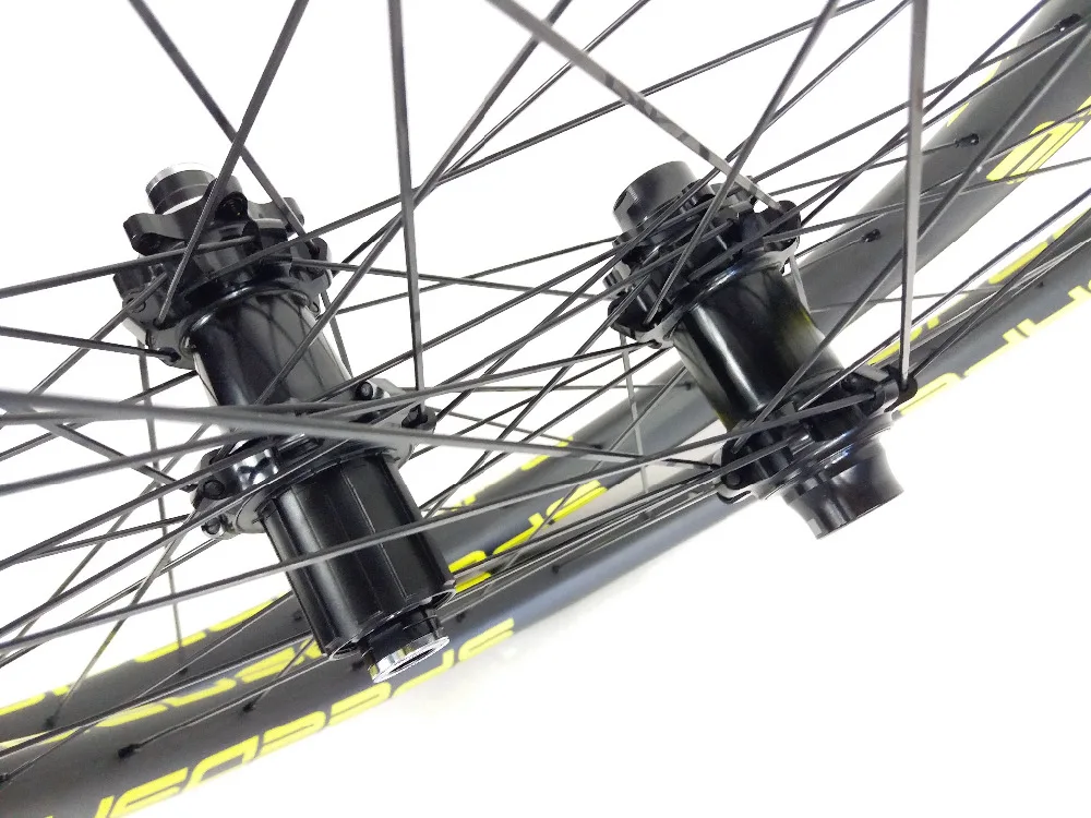 29er MTB AM enduro 60T карбоновые колеса 36 мм клинчер бескамерная 28 мм Глубокая прямая Тяговая колесная передняя 20 мм x 110 мм Задняя 142 мм 12 мм
