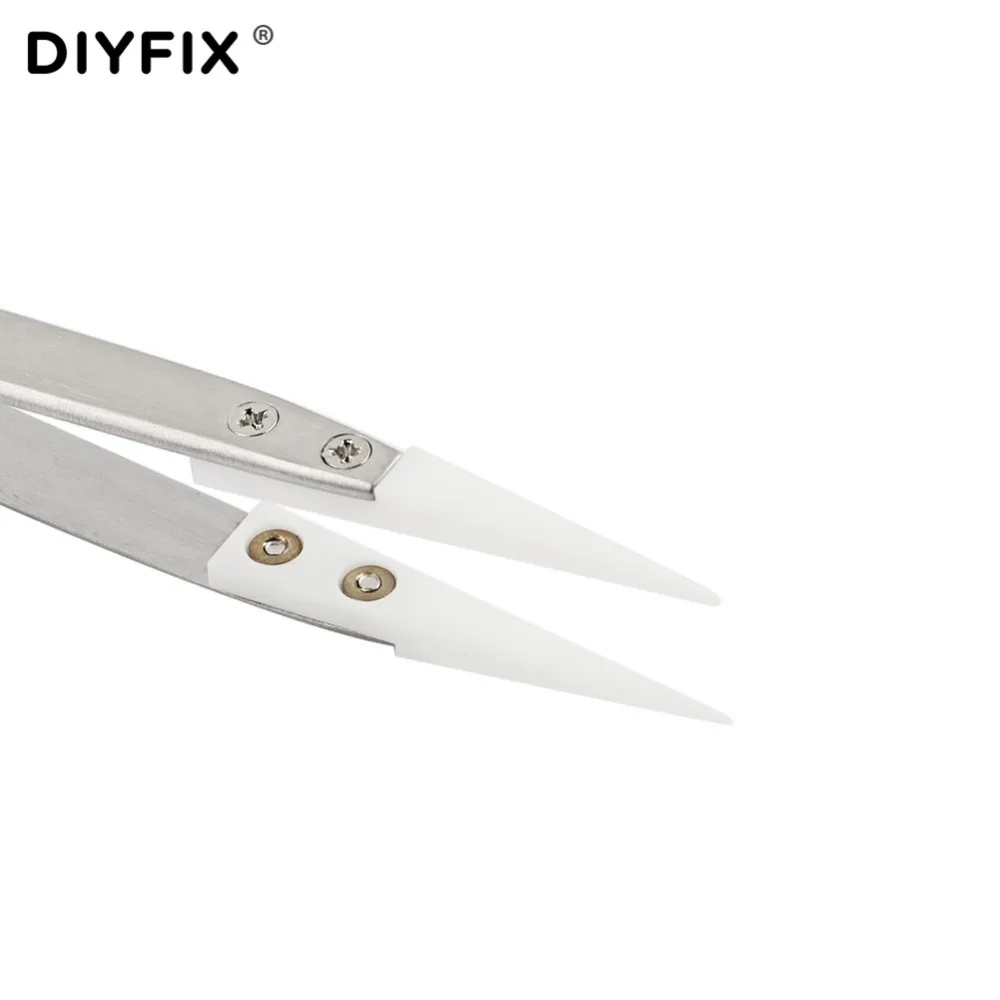 Антистатический керамический Пинцет DIYFIX изолированный термостойкий пинцет с