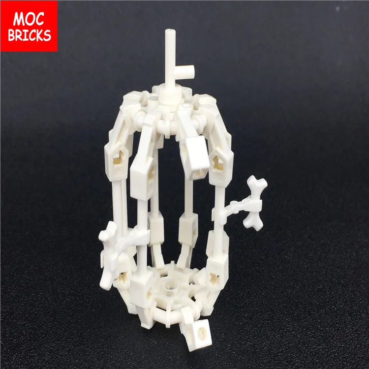 Кубики MOC DIY белая клетка скелет экшн фигурка образовательные строительные блоки