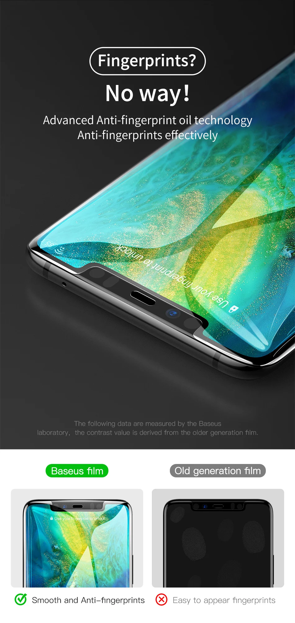Защитная пленка Baseus 0,3 мм из закаленного стекла для huawei mate 20 Pro с полным покрытием, изогнутая пленка из закаленного стекла для huawei mate 20