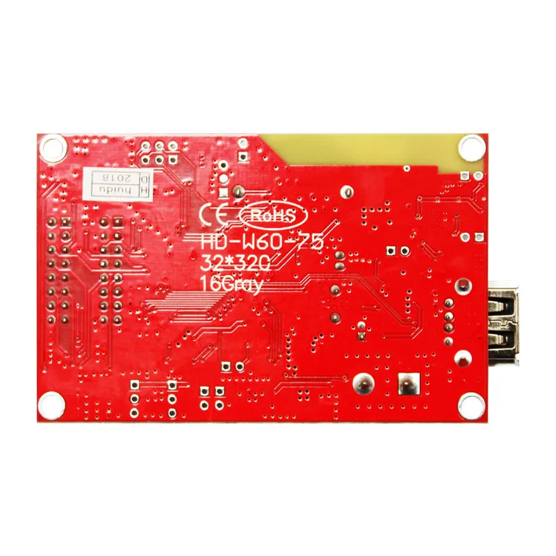 HD W60 75 асинхронный 320W * 32H пикселей 2 HUB75 цветная (RGB) один двухцветный светодиодный