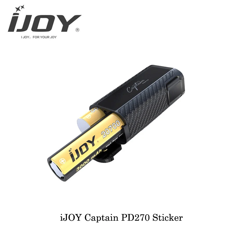 2 шт./лот новые электронные сигареты Аутентичные ijoy капитан pd270 наклейка