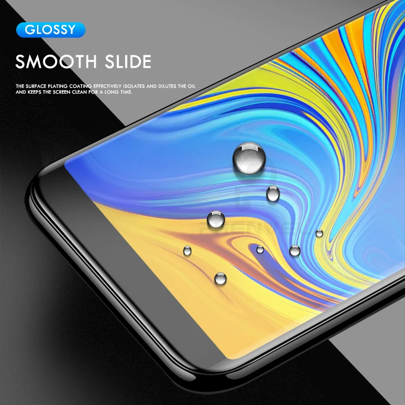 Защитная пленка 0 1 мм для Samsung A9 A8 A7 гелевая Galaxy Plus 2018 3d с гидрогелем задней