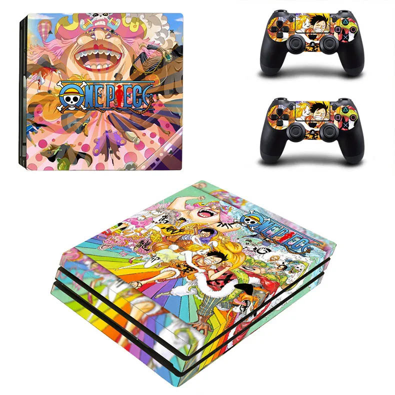 Аниме PS4 Pro стикер кожи s Play станция 4 Pro one piece Наклейка для sony Playstation 4 Pro консоль и два контроллера - Цвет: YSP4P-2590