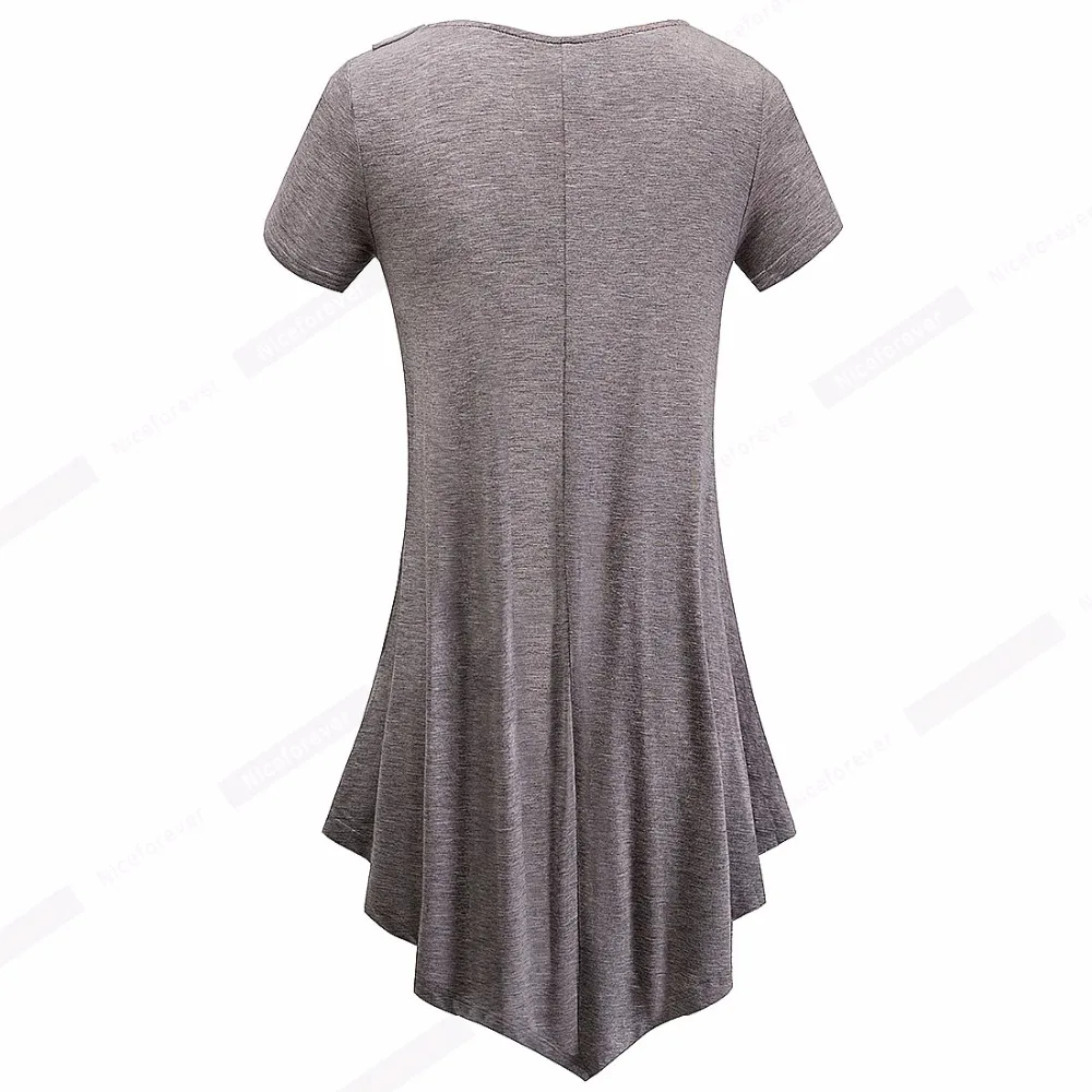 Повседневная летняя свободная футболка с коротким рукавом Женская Базовая