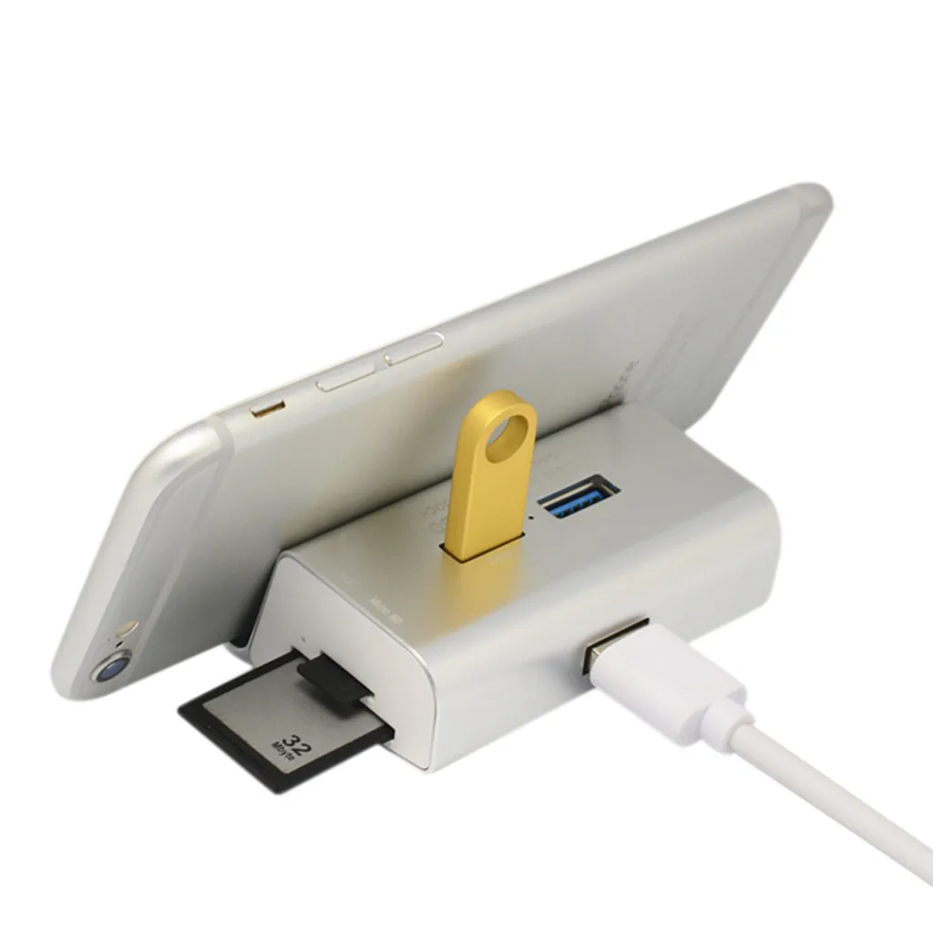 Высокоскоростной USB3.0x3 SD/TF кард ридер концентратор настольная док станция