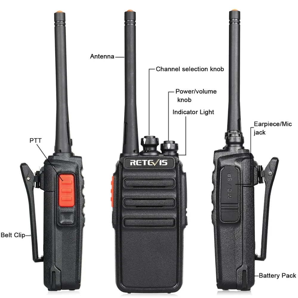 Рация Retevis H777S 2 Вт FRS VOX UHF ручная двухсторонняя радиостанция портативный