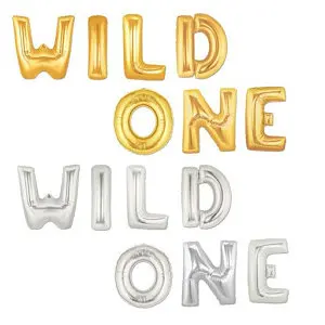 Воздушные шары с надписью WILD ONE 16 дюймов 7 шт.|Воздушные и аксессуары| |