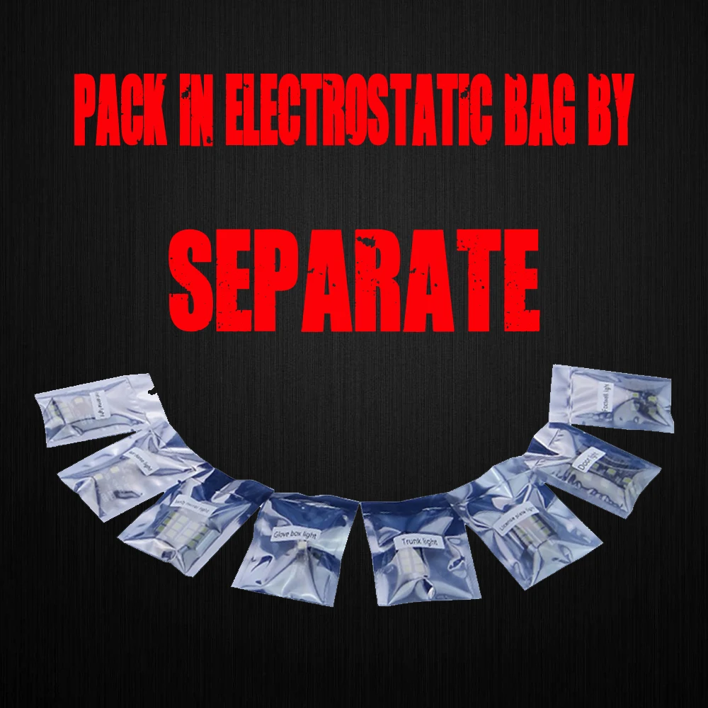 19 шт. без ошибок белые светодиодные с Canbus лампы автомобильные Интерьер комплект