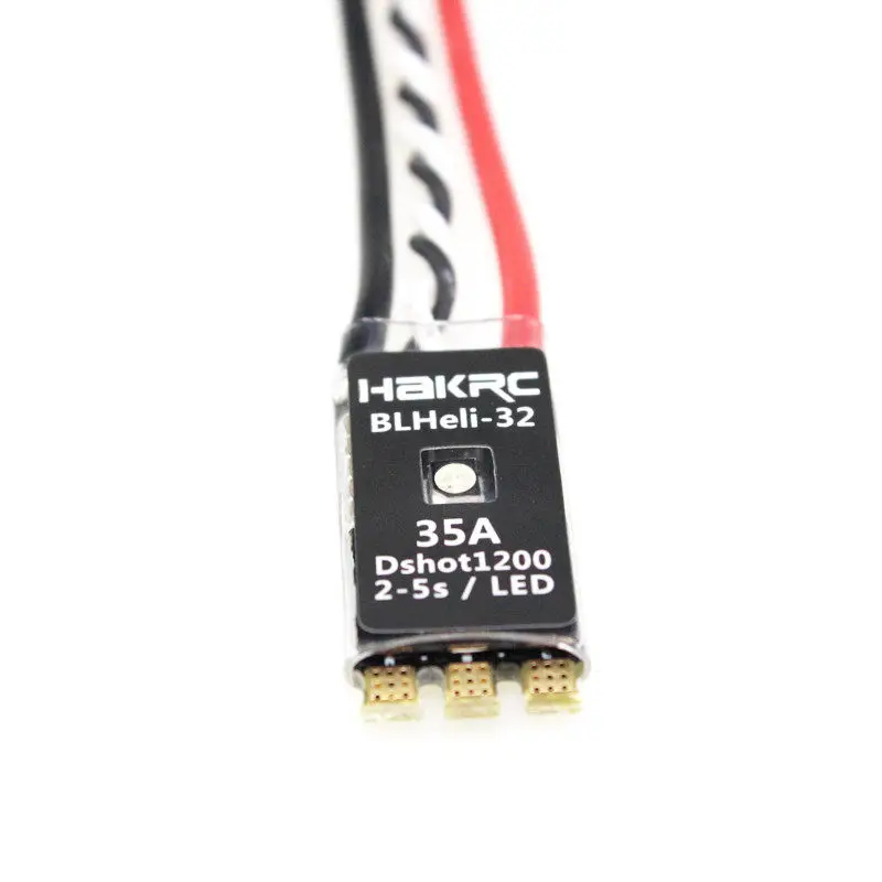 Встроенный светодиодный модуль HAKRC BLHeli_32 Bit 35A 2-5S ESC поддержка Dshot1200 Multishot для