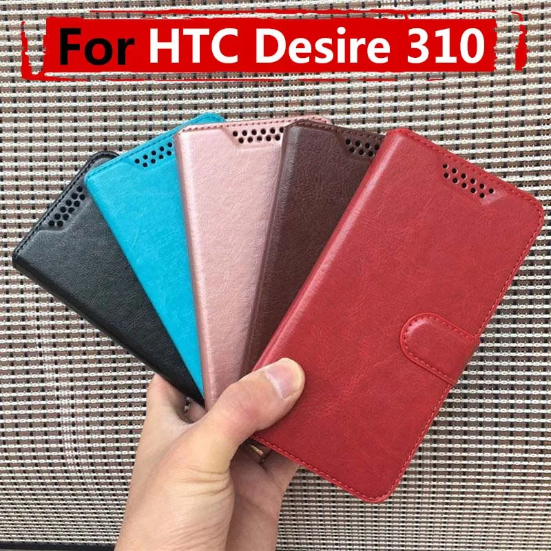 Чехол с откидной крышкой для HTC Desire 310 задняя крышка магнитный кожаный кошелек