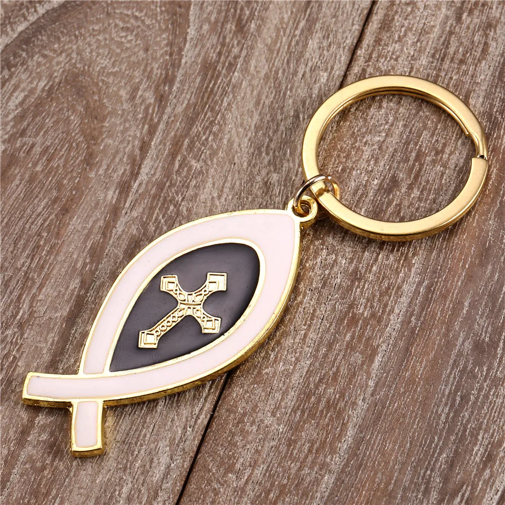 Брелок с изображением Иисуса рыба христовины имитационная Форма Женский Мужской