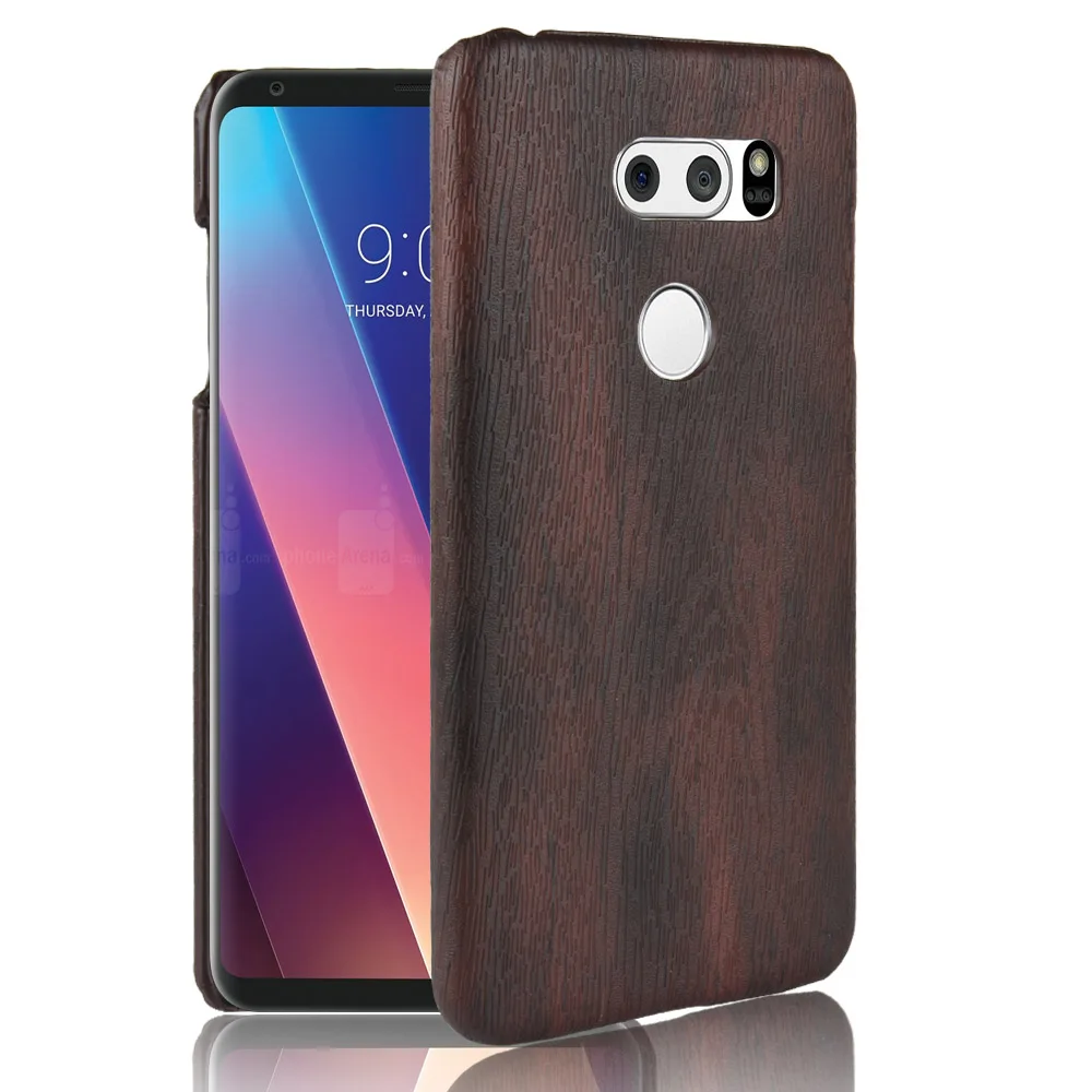 Чехол для LG V30 чехол жесткий из поликарбоната кожаный Ретро задняя крышка |