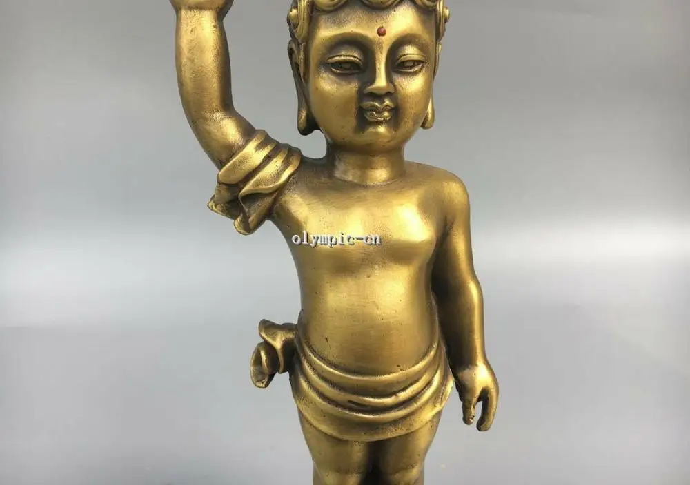 11 'ɼlassica латунь резные фигурки в буддистском стиле принц для мальчиков статуя