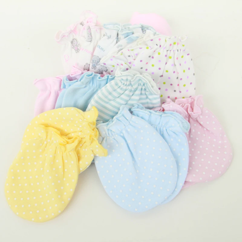 5 Pairs/set baby gloves winter 100% cotton all seasons soft newborn safety infant boys girls anti scratch mittens | Детская одежда и