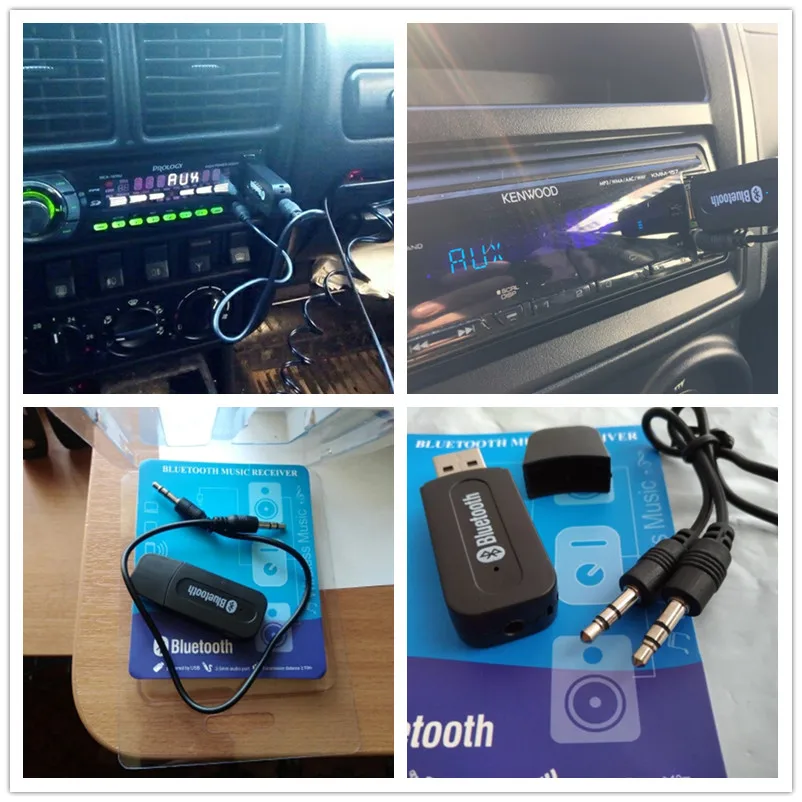 Беспроводной USB Bluetooth приемник передатчик адаптер A2DP ключ Музыкальный Аудио приемник для автомобиля AUX Android/IOS телефоны 3,5 мм