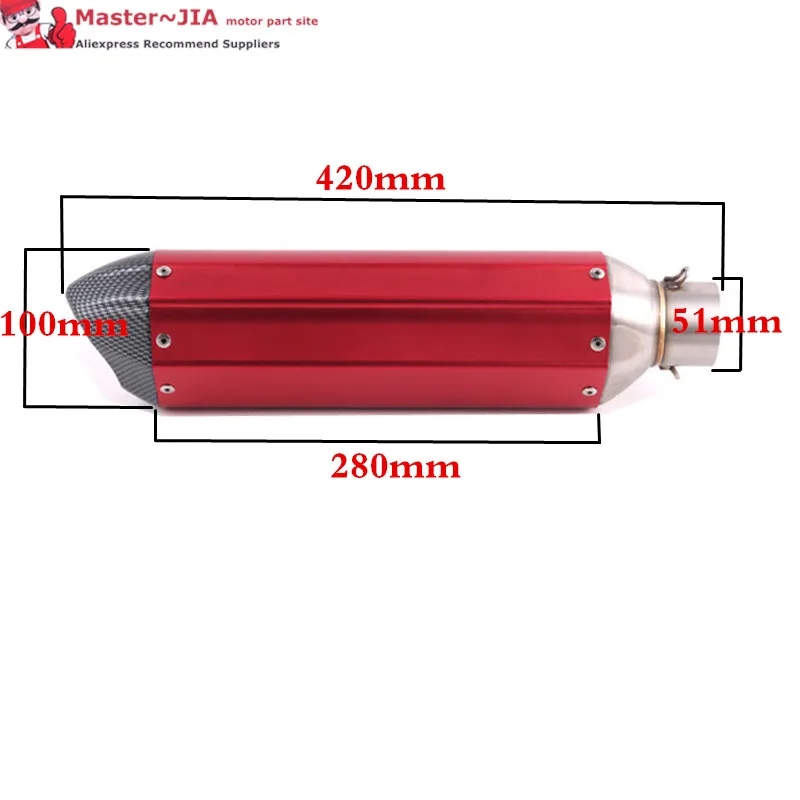 

Motorcycle Scooter Exhaust Muffler Full System Middle Pipe Slip on Escape Fit For HONDA PCX125 PCX150