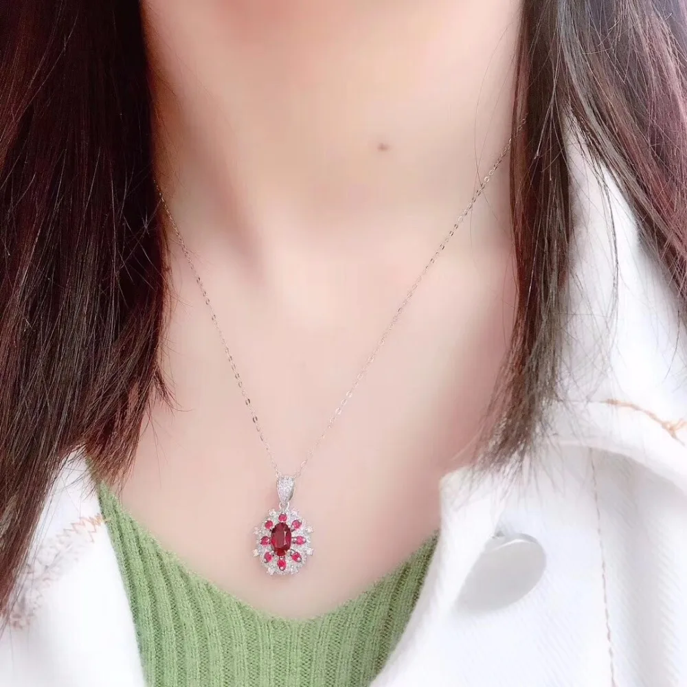 Ювелирные изделия из настоящего Pure18 K золота ювелирные натурального 100% рубина