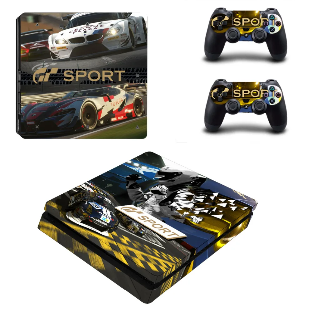 Gran Turismo Sport & GT PS4 тонкий переводная картинка для Sony PlayStation 4 консоли и 2 контроллер
